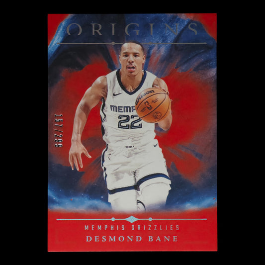 2024-25 DESMOND BANE Red 157/299 Origins Grizzlies #23