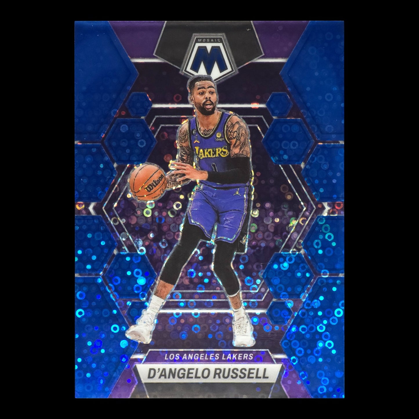 2022-23 D'ANGELO RUSSELL Blue 30/85 Mosaic Lakers #190
