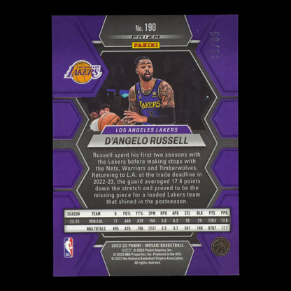 2022-23 D'ANGELO RUSSELL Blue 30/85 Mosaic Lakers #190