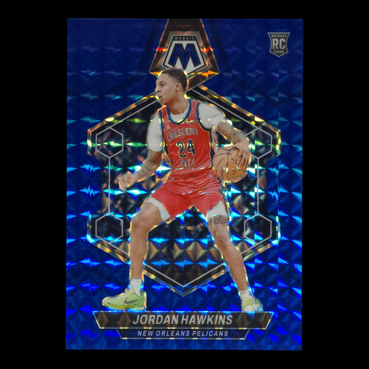 2023-24 JORDAN HAWKINS Rookie Blue 62/199 Mosaic #243