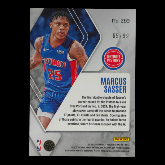 2023-24 MARCUS SASSER Orange 65/99 Phoenix #263