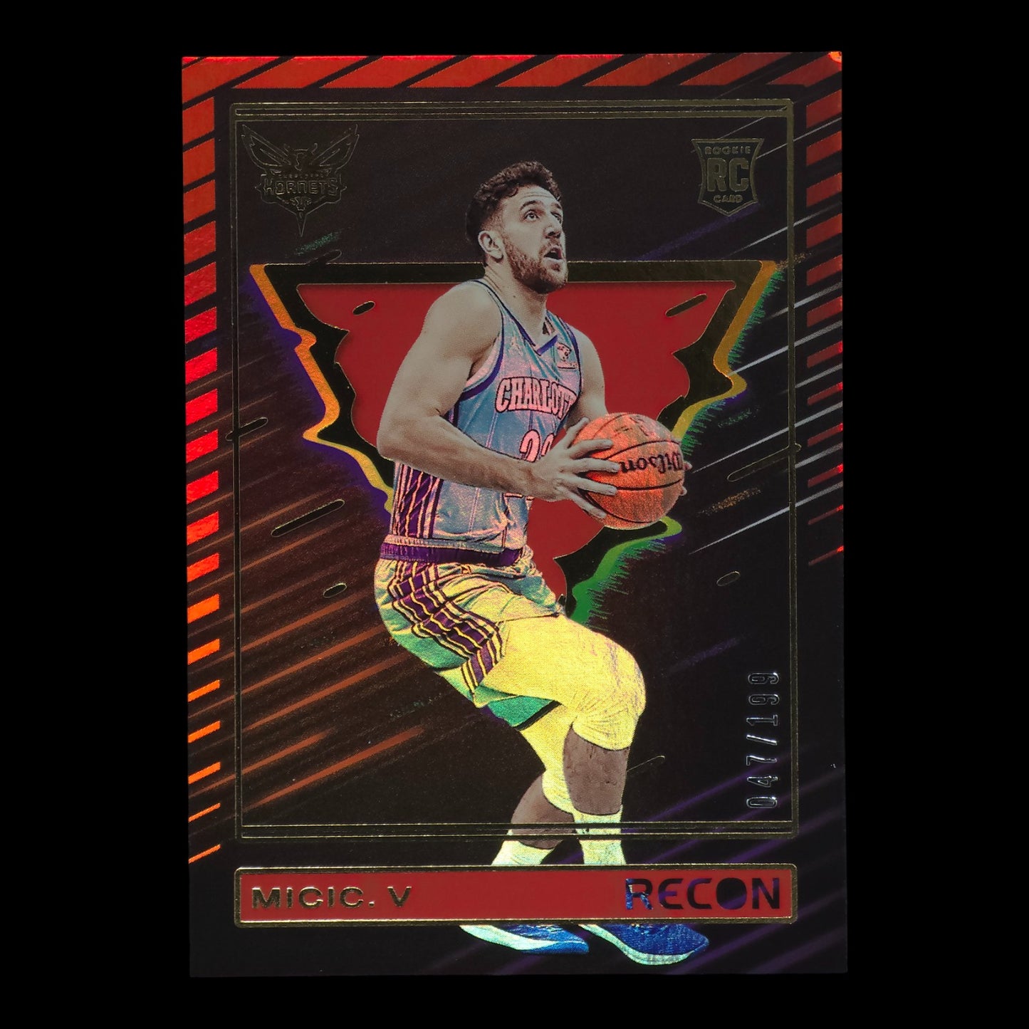 2023-24 VASILIJE MICIC Rookie Red 47/199 Recon #214