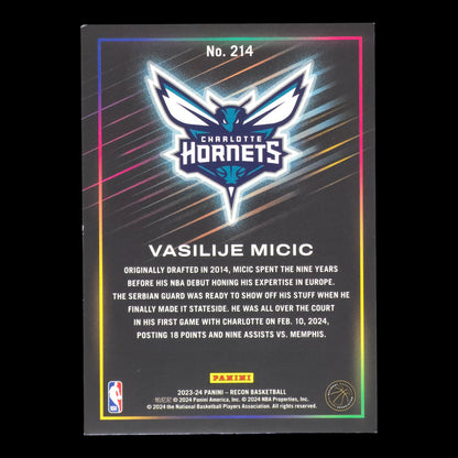 2023-24 VASILIJE MICIC Rookie Red 47/199 Recon #214