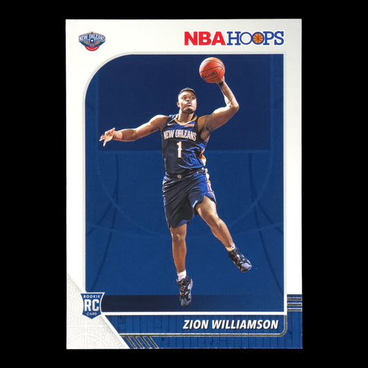 2019-20 ZION WILLIAMSON Rookie  Hoops Pelicans #258