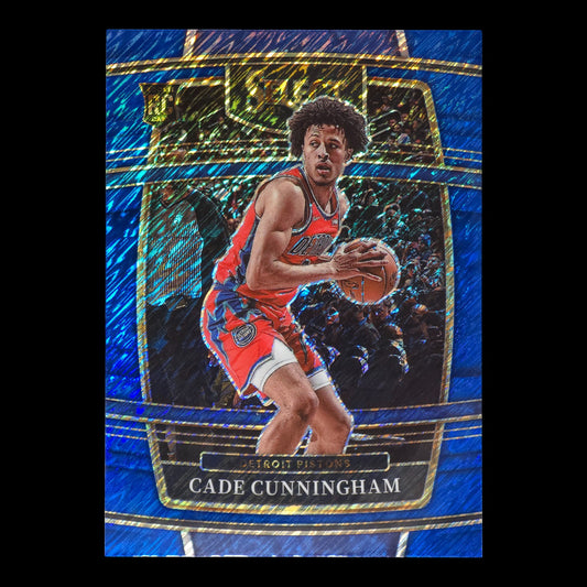 2021-22 CADE CUNNINGHAM Concourse Blue Shimmer Prizm Rookie Select #11