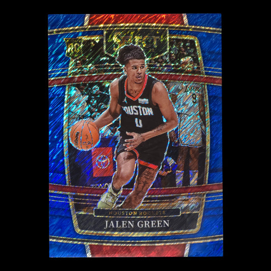 2021-22 JALEN GREEN Blue Shimmer Rookie Select Rockets #7