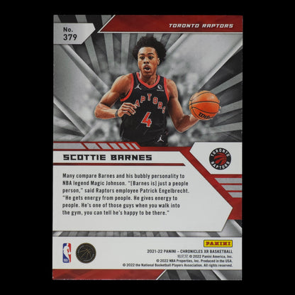 2021-22 SCOTTIE BARNES XR Rookie Chronicles Raptors #379-1