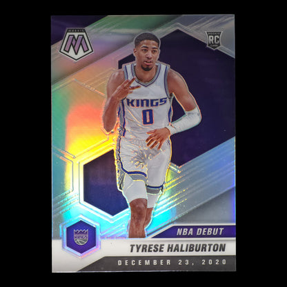 2020-21 TYRESE HALIBURTON Silver NBA Debut Rookie Mosaic Kings #264