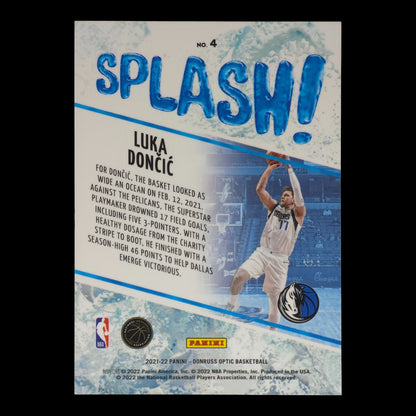 2021-22 LUKA DONCIC Splash Optic Mavericks #4