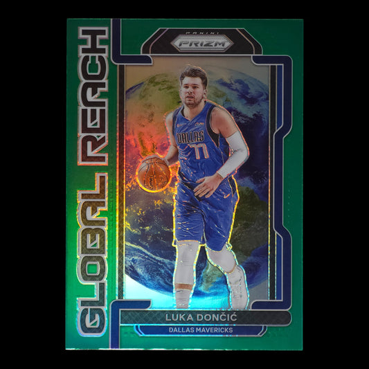 2021-22 LUKA DONCIC Green Global Reach Prizm Mavericks #4