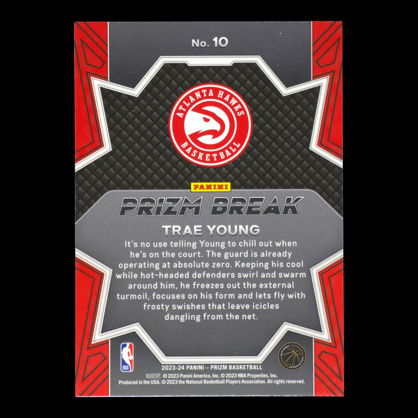 2023-24 TRAE YOUNG Prizm Break Prizm Hawks #10