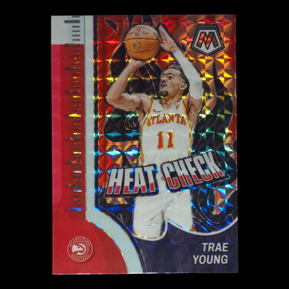 2023-24 TRAE YOUNG Silver Mosaic Heat Check Mosaic Hawks #11