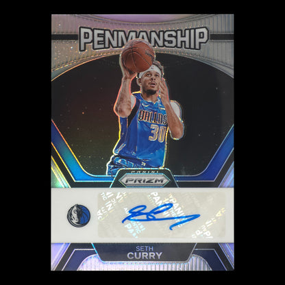 2023-24 SETH CURRY Penmanship Holo Prizm Mavericks PNM-SCY