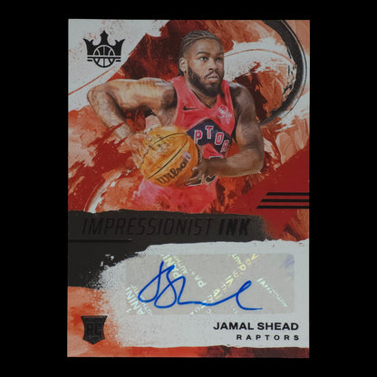 2024-25 JAMAL SHEAD Obsidian Impressionist Ink Auto 5/8 Court Kings II-JML