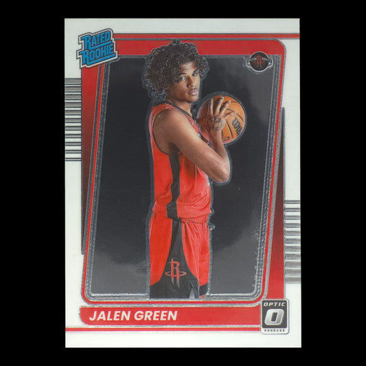2021-22 JALEN GREEN Rated Rookie Optic Rockets #159