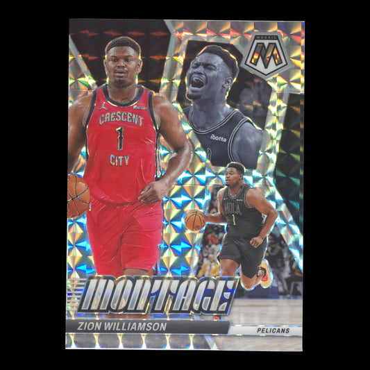 2023-24 ZION WILLIAMSON Silver Montage Mosaic Pelicans #4