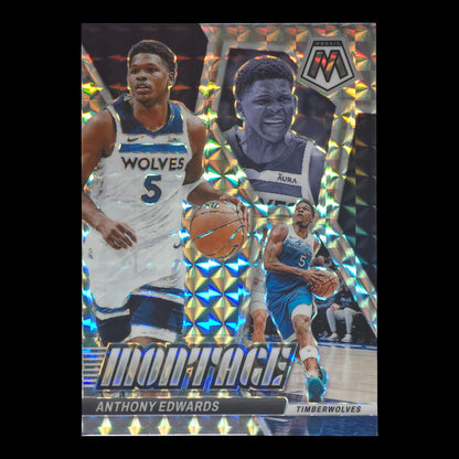 2023-24 ANTHONY EDWARDS Silver Montage Mosaic Timberwolves #19