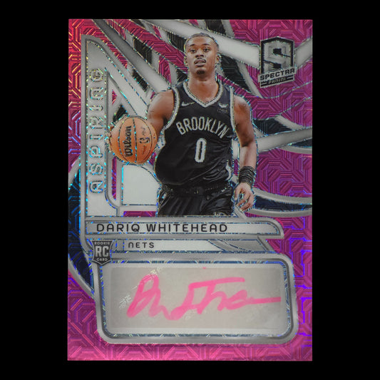 2023-24 DARIQ WHITEHEAD RC Aspiring Autograph pink Mojo 17/25 Spectra AA-DQW