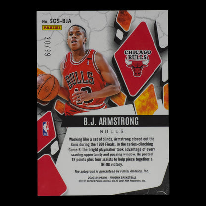 2023-24 B.J ARMSTRONG Scorched Autograph 30/99 Phoenix Bulls SCS-BJA