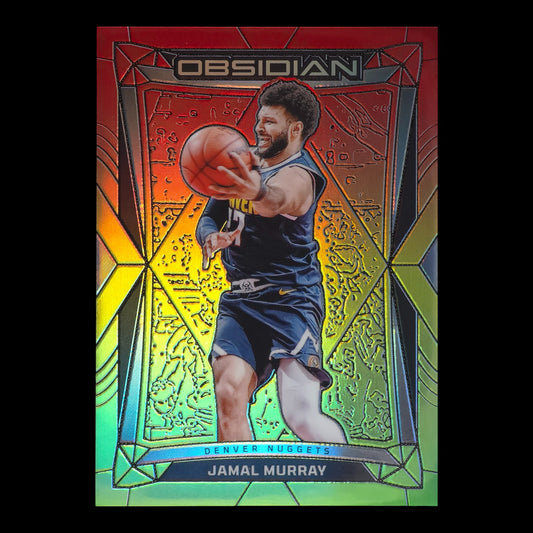 2023-24 JAMAL MURRAY Electric Etch 60/75 Reggae Obsidian Nuggets #23