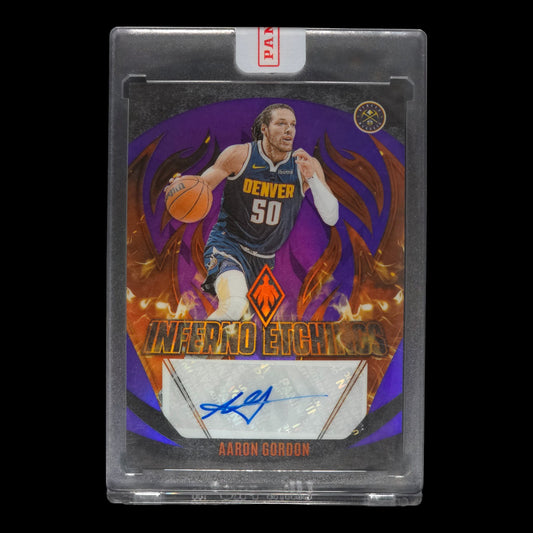 2023-24 AARON GORDON Inferno Etchings Purple 40/75 Redemption Phoenix IE-AAG