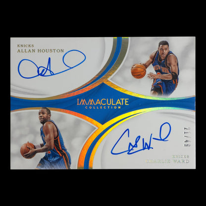 2018-19 ALLAN HOUSTON CHARLIE WARD Dual Auto Immaculate Collection DA-AC