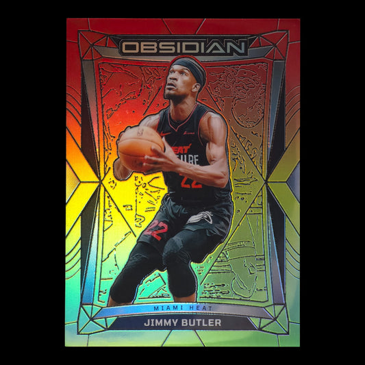 2023-24 JIMMY BUTLER Electric Etch Reggae 47/75 Obsidian Heat #43