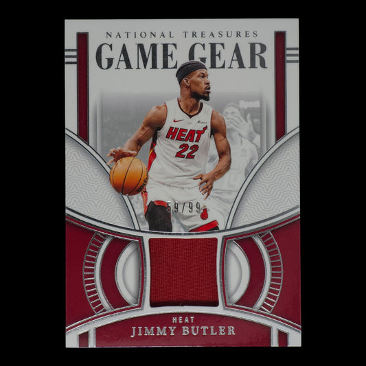 2023-24 JIMMY BUTLER Game Gear Game Worn 59/99 National Treasures GG-BUT