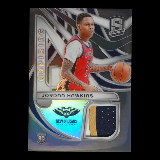 2023-24 JORDAN HAWKINS Aspiring Materials Prizm 70/149 Spectra Pelicans ASP-JHW