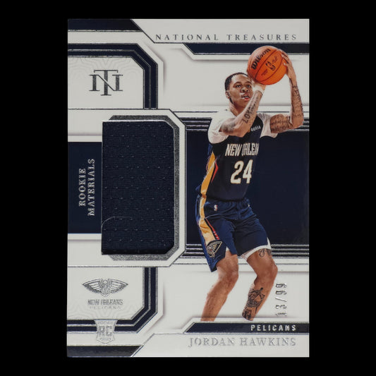 2023-24 JORDAN HAWKINS Rookie Materials 13/99 National Treasures RM-JHW