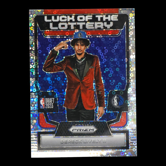 2023-24 DERICK LIVELY II Luck Of The Lottery Disco Prizm Mavericks #8