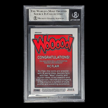 2023 RIC FLAIR FITERMAN Sports Exclusive Auto #WOOOOO BECKETT
