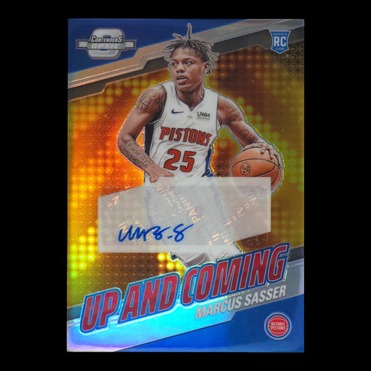 2023-24 MARCUS SASSER Up & Coming Autograph 94/125 Contenders Optic US-SAS