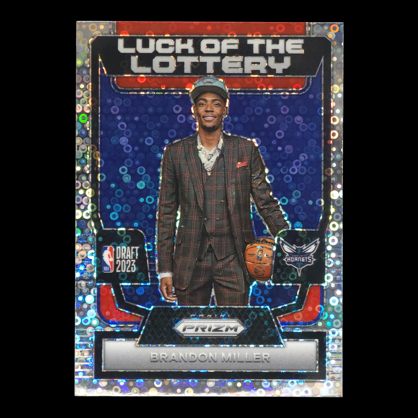 2023-24 BRANDON MILLER Luck Of The Lottery Disco Prizm Hornets #13