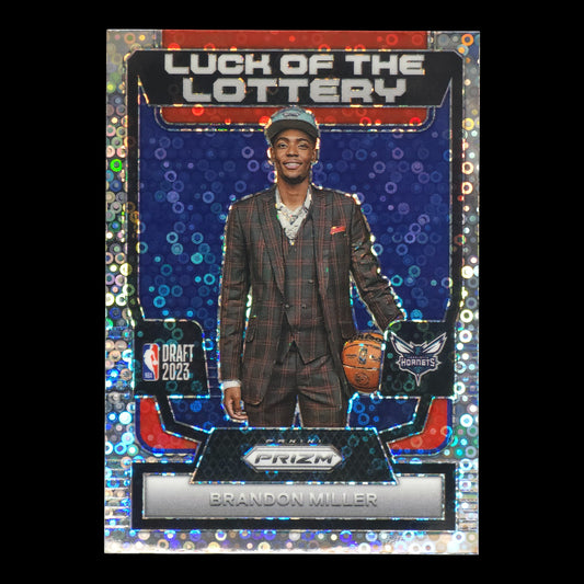 2023-24 BRANDON MILLER Luck Of The Lottery Disco Prizm Hornets #13