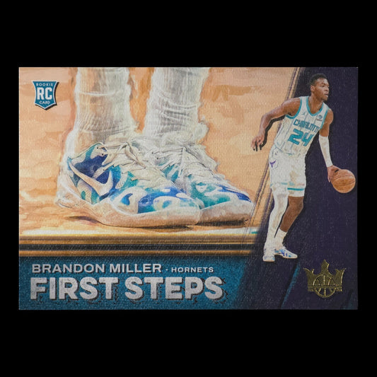 2023-24 BRANDON MILLER Rookie First Steps SP Court Kings Hornets #2