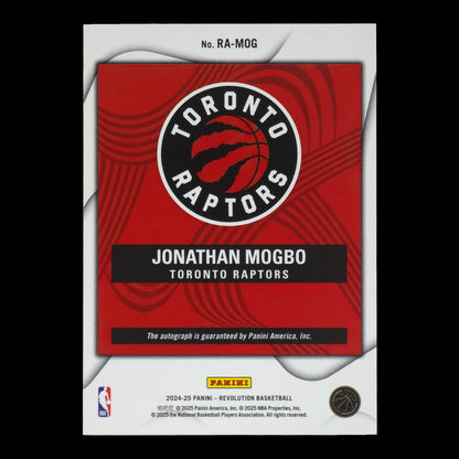 2024-25 JONATHAN MOGBO Rookie Autograph Revolution Raptors RA-MOG