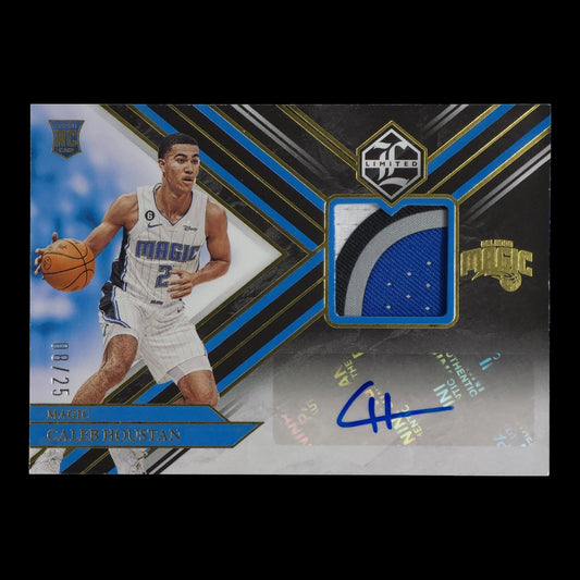 2022-23 CALEB HOUSTON LIMITED RPA Rookie Patch Auto 8/25 Chronicles LRJ-CHN