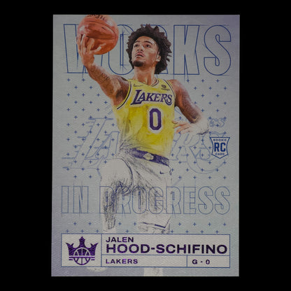 2023-24 JALEN HOOD-SCHIFINO Works in Progress 25/49 Court kings Lakers #5