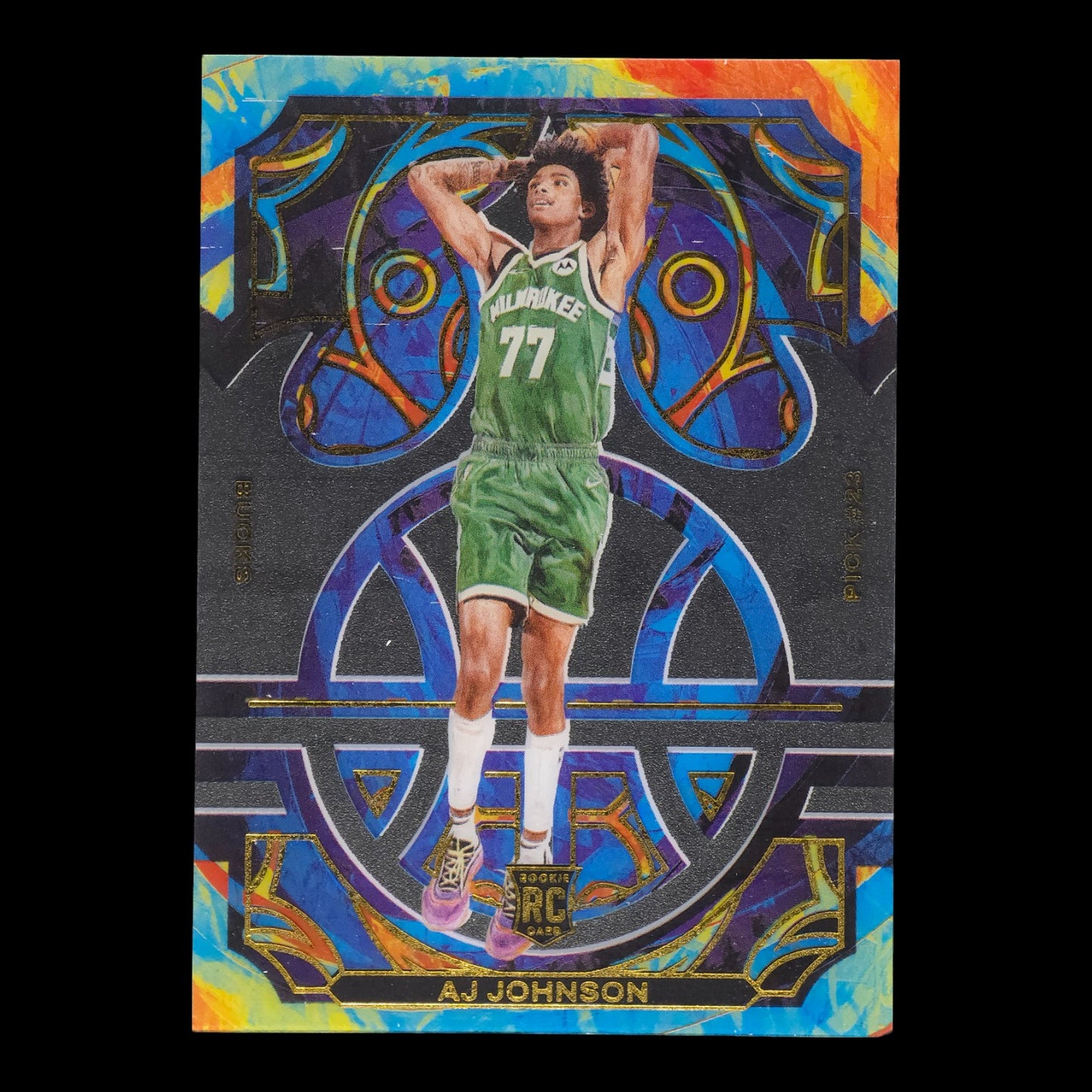 2024-25 AJ JOHNSON Acetate Rookies Court Kings Bucks #11