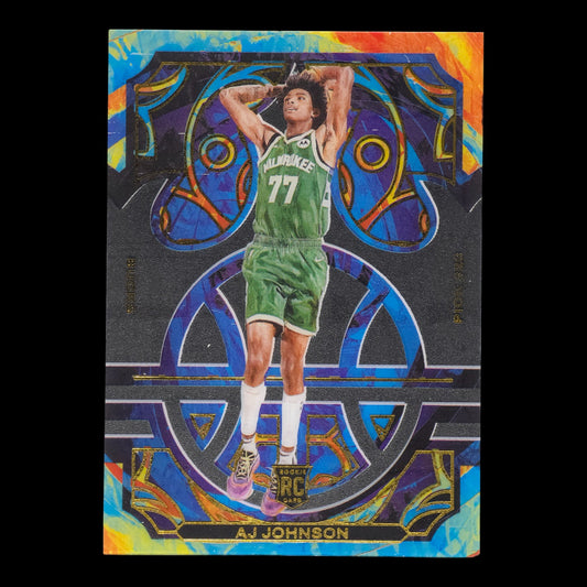 2024-25 AJ JOHNSON Acetate Rookies Court Kings Bucks #11