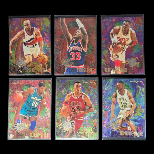 1994-95 Fleer Super Star Complete Set 1-6 Barkley Pippen Wilkins