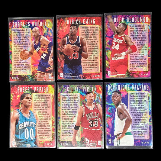 1994-95 Fleer Super Star Complete Set 1-6 Barkley Pippen Wilkins