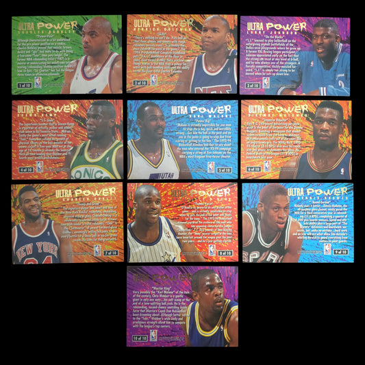 1994-95 Fleer Ultra Ultra Power Complete Set 1-10