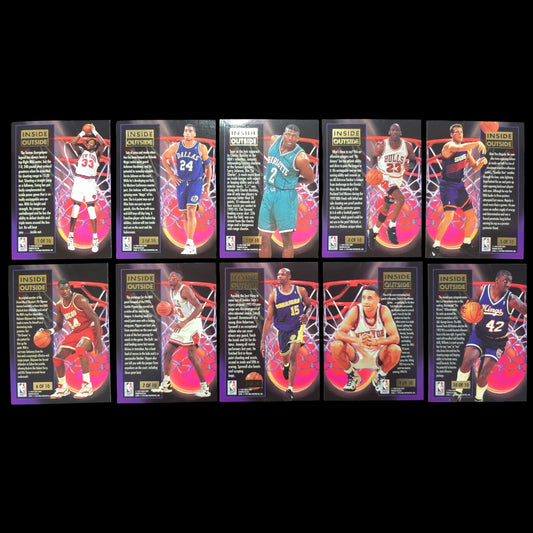 1993-94 Fleer Ultra Inside Out Complete Set 1-10  Jordan, Pippen