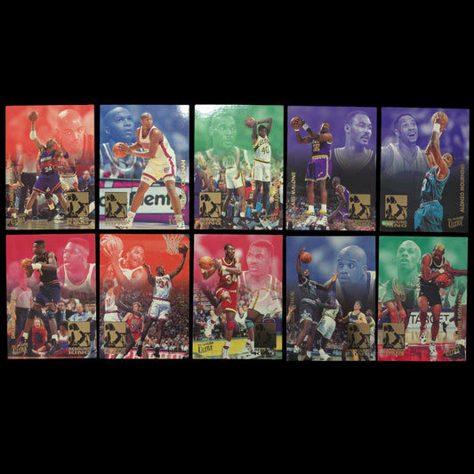 1993-94 Fleer Ultra Rebound King Complete Set 1-10 SHAQ/Barkley/Rodman/Kemp