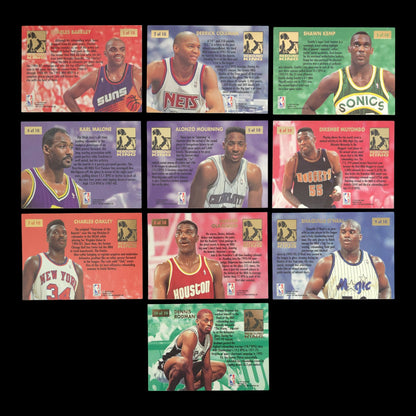 1993-94 Fleer Ultra Rebound King Complete Set 1-10 SHAQ/Barkley/Rodman/Kemp - 1