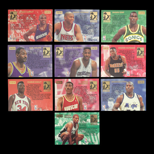 1993-94 Fleer Ultra Rebound King Complete Set 1-10 SHAQ/Barkley/Rodman/Kemp
