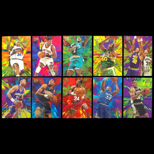 1995-96 Fleer Ultra Ultra Power Complete Set 1-10 w/ Shaquille O’Neal