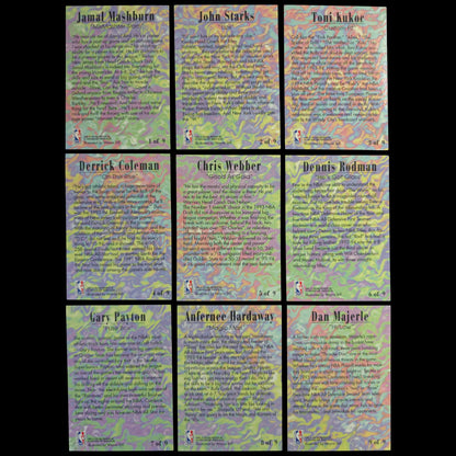 1994-95 Fleer Pro-Vision Complete Set 1-9 Gary Payton Anfernee Hardaway - 1